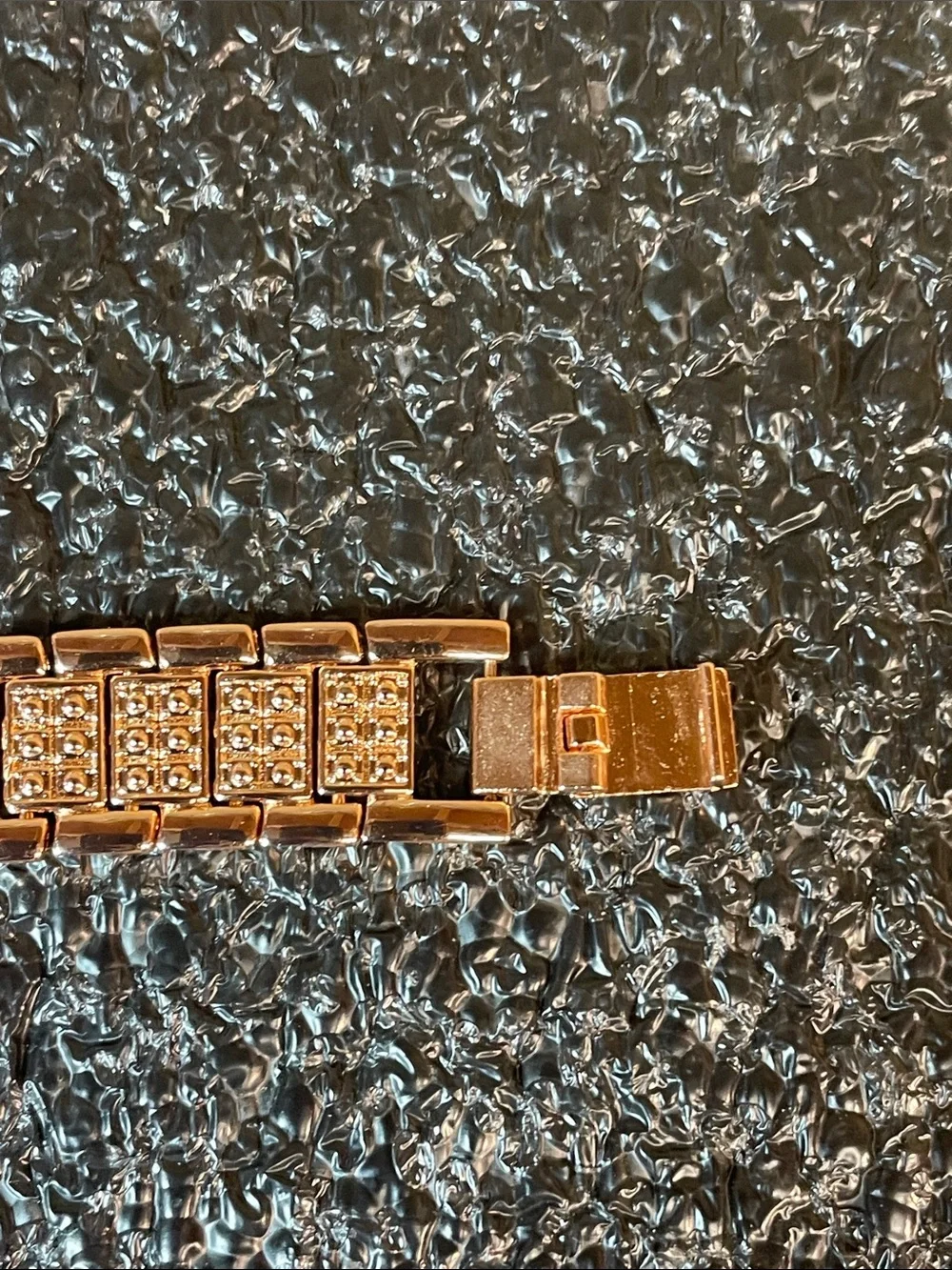 Sparkling Rose Gold Women's Bracelet Watch with Crystal Accents